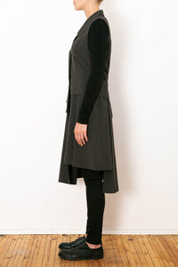 Long Vest_Flowing Viscose