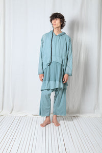 Longsleeved Hoodie Tunic_Sheer Cotton Voile