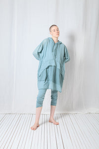 Longsleeved Hoodie Tunic_Sheer Cotton Voile