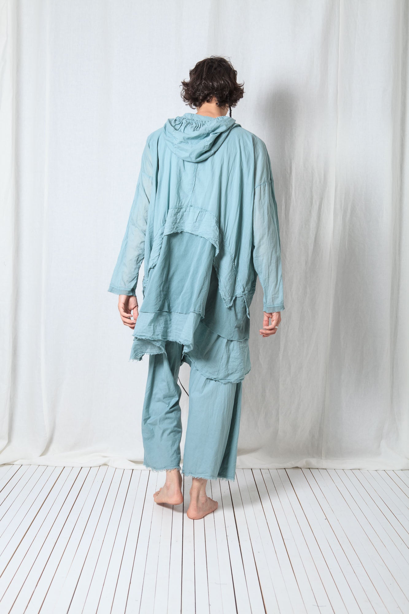 Longsleeved Hoodie Tunic_Sheer Cotton Voile