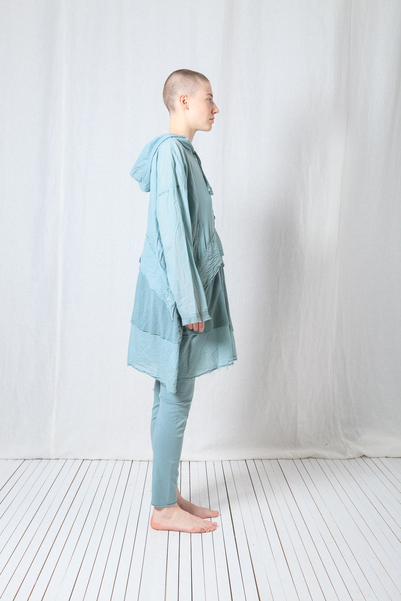 Longsleeved Hoodie Tunic_Sheer Cotton Voile