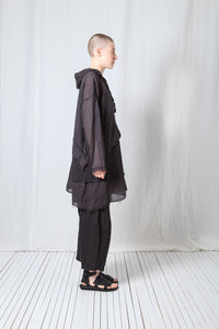 Longsleeved Hoodie Tunic_Sheer Cotton Voile