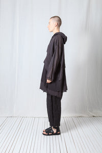 Longsleeved Hoodie Tunic_Sheer Cotton Voile