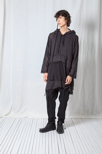 Longsleeved Hoodie Tunic_Sheer Cotton Voile