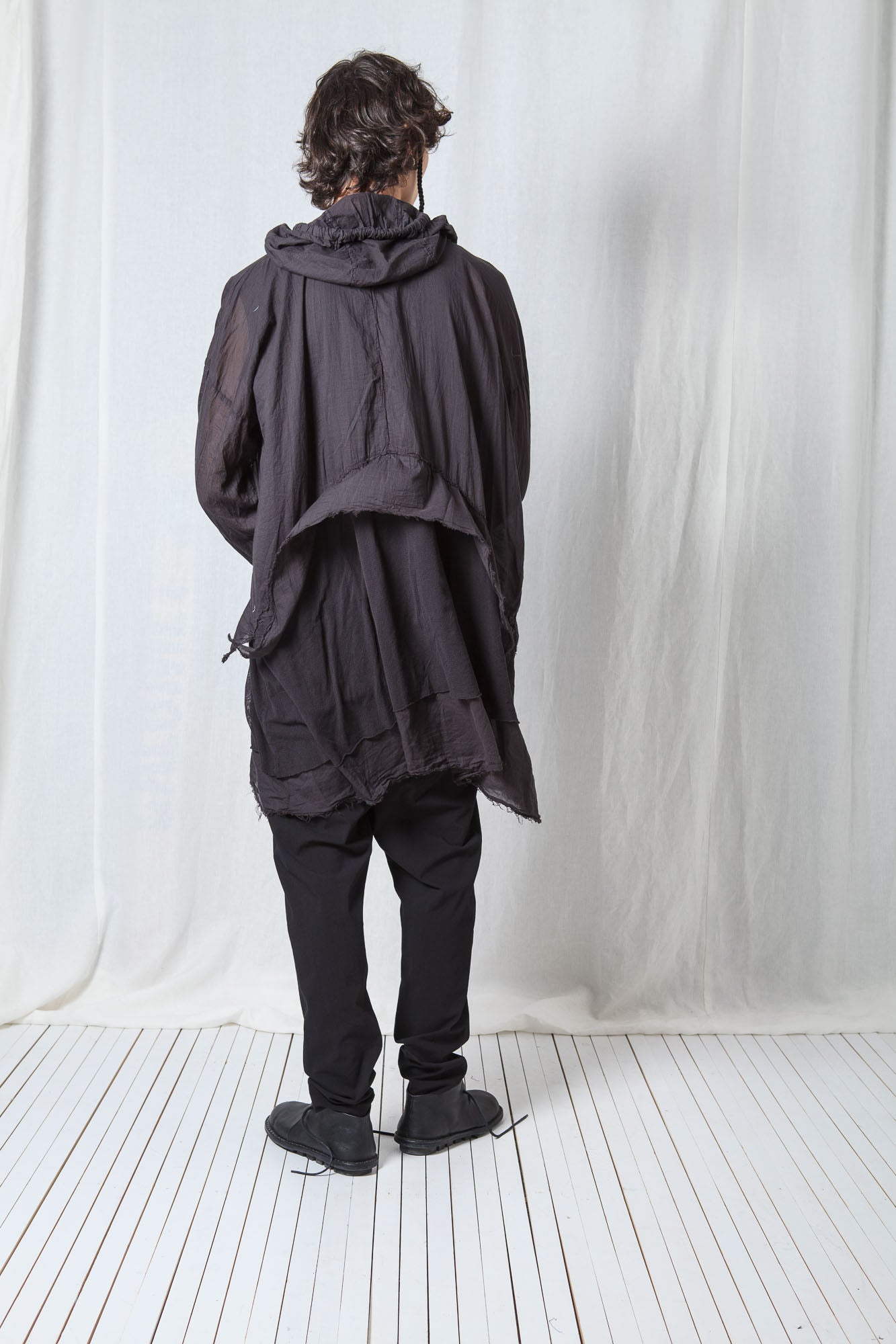 Longsleeved Hoodie Tunic_Sheer Cotton Voile