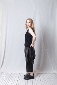 Loose Asymmetric Top_Cotton Jersey