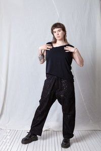 Loose Asymmetric Top_Cotton Jersey