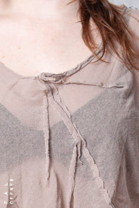Loose Cropped T-Shirt_Mesh
