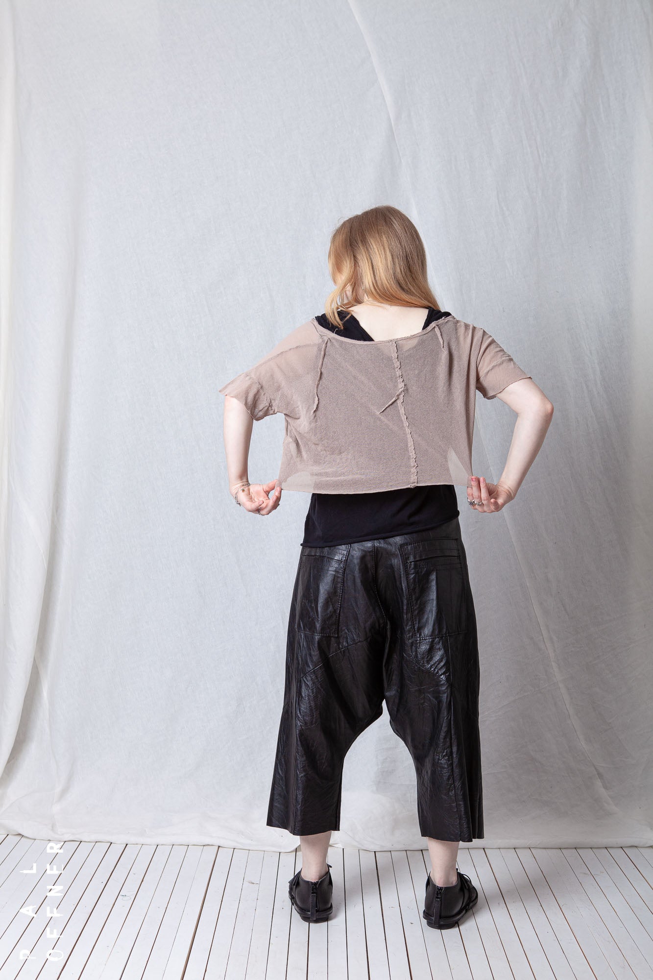 Loose Cropped T-Shirt_Mesh