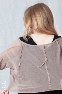 Loose Cropped T-Shirt_Mesh