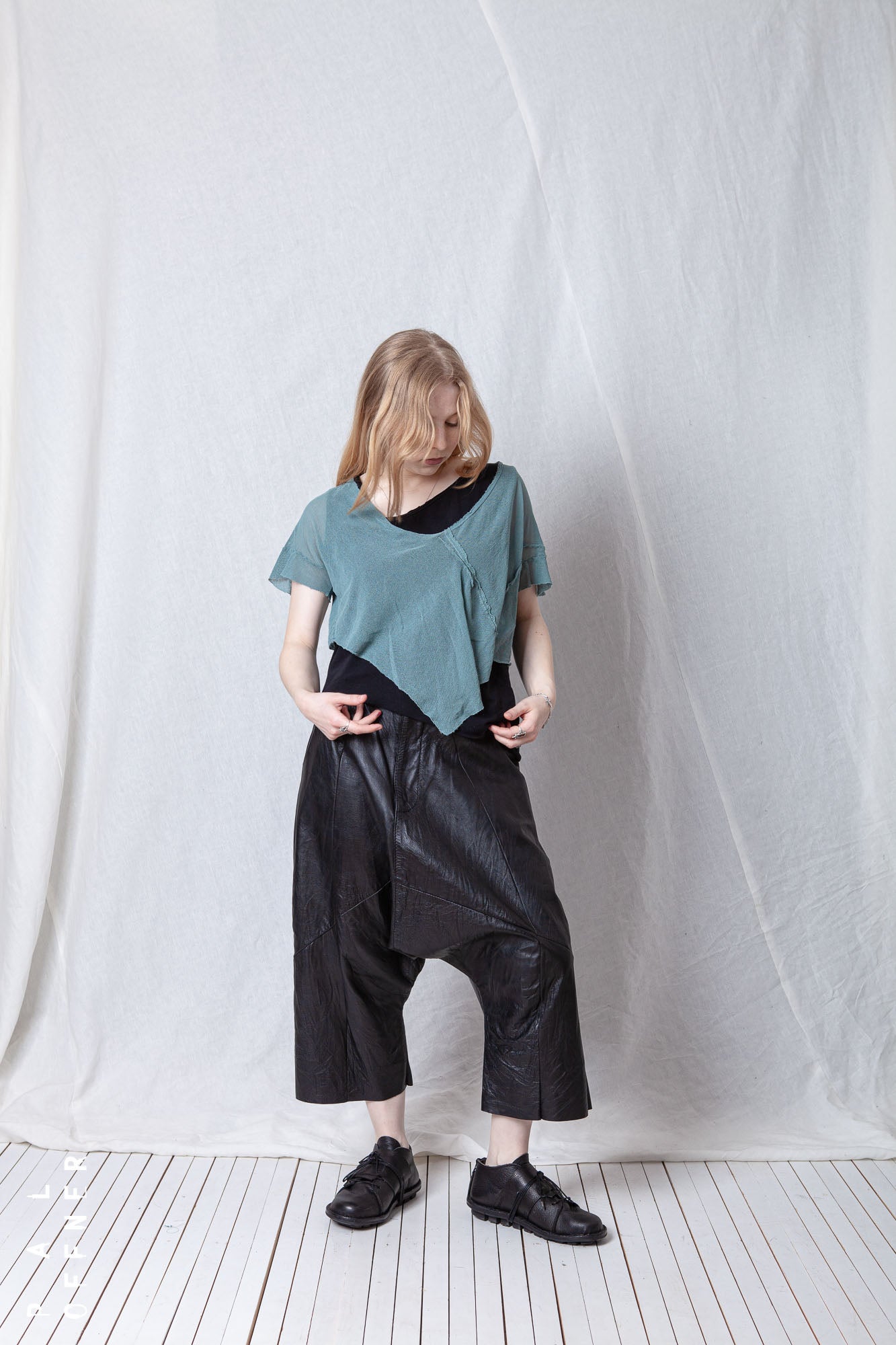 Loose Cropped T-Shirt_Mesh