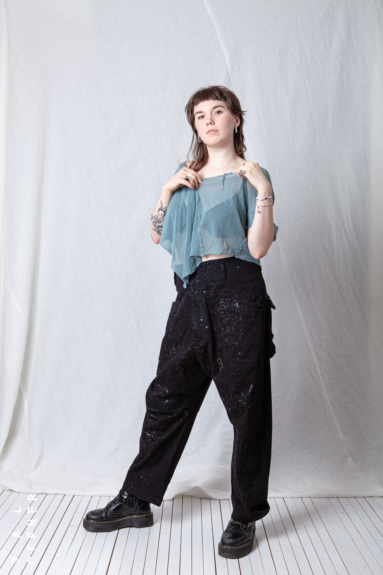 Loose Cropped T-Shirt_Mesh