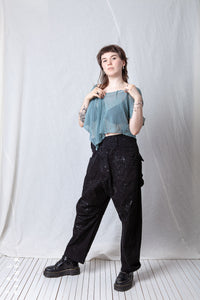 Loose Cropped T-Shirt_Mesh