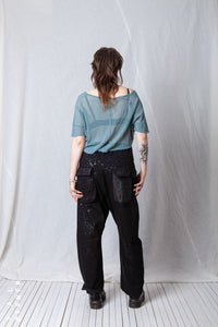 Loose Cropped T-Shirt_Mesh
