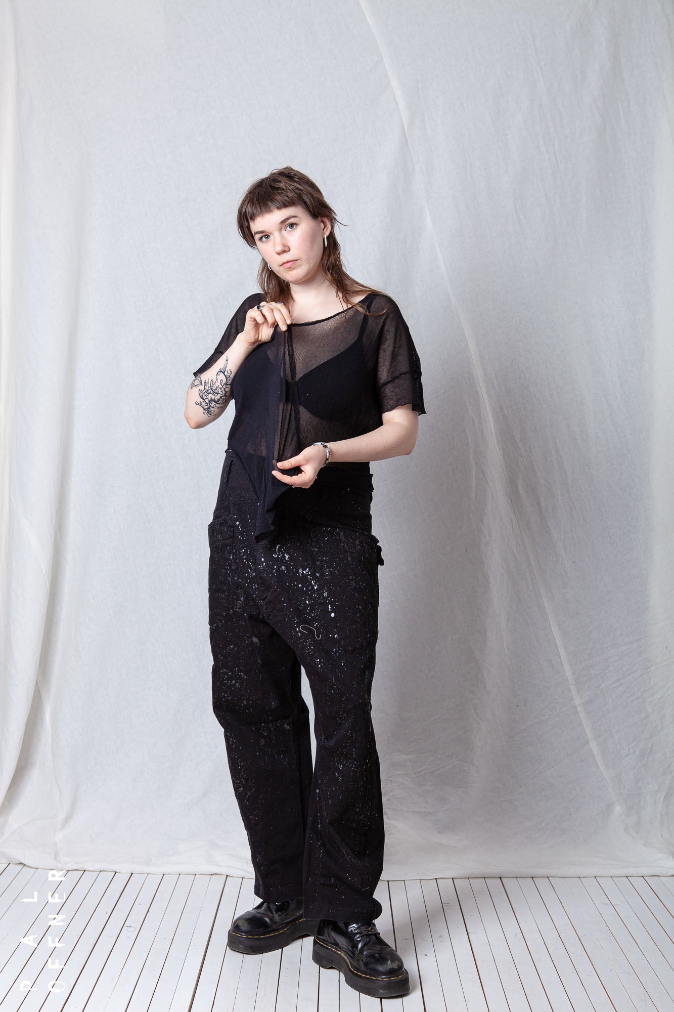 Loose Cropped T-Shirt_Mesh