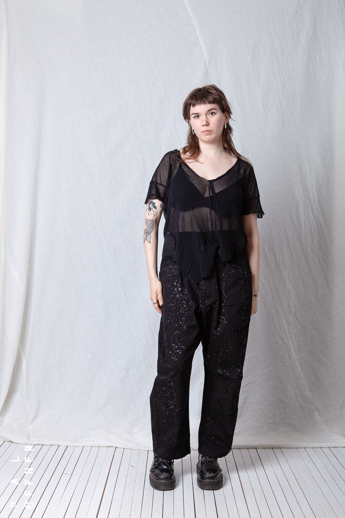 Loose Cropped T-Shirt_Mesh