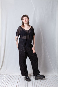 Loose Cropped T-Shirt_Mesh