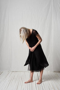 Loose Dress_Light Poplin + Mesh