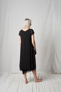 Loose Dress_Light Poplin + Mesh