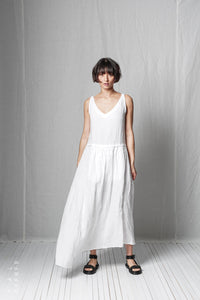 Loose Ruffle Dress_Linen