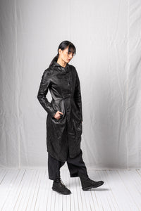 O-Shape Coat_Leather