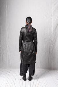 O-Shape Coat_Leather