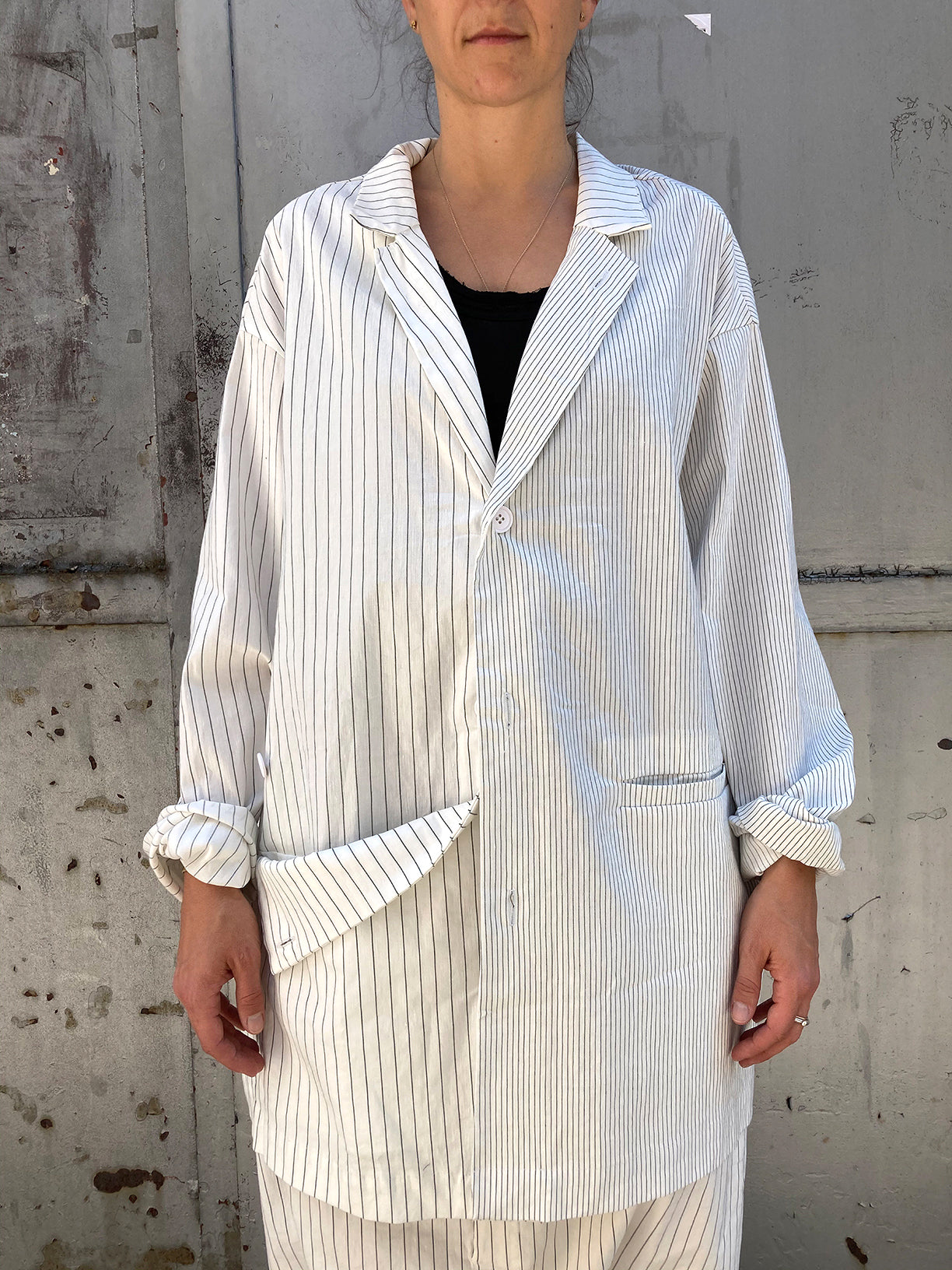 Oversize Coat_Gabardine Stretch