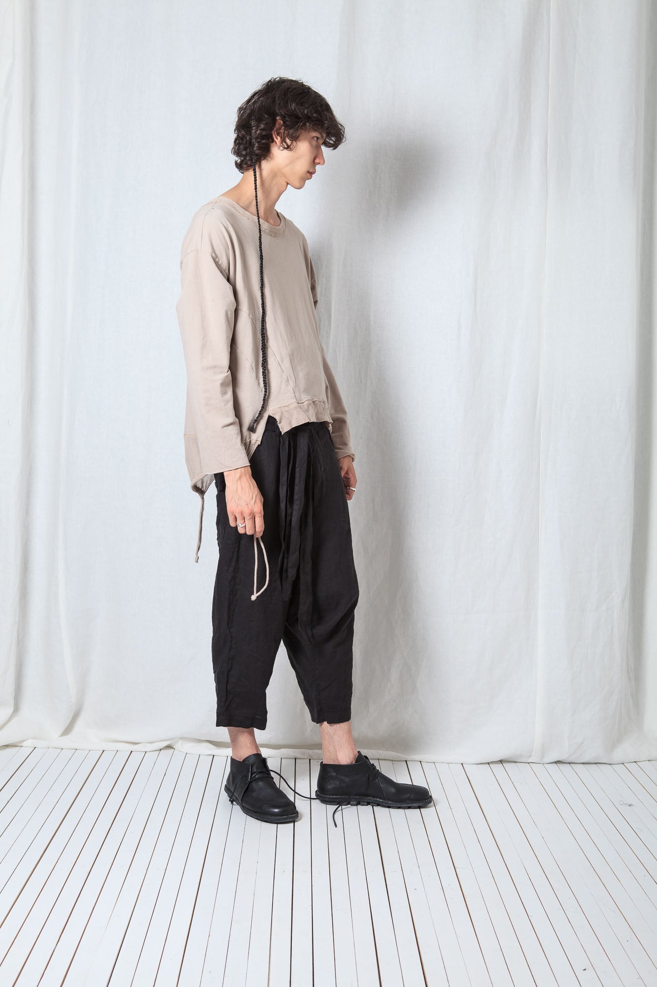 Oversize Pullover_Cotton Sweat + Mesh