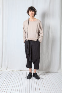 Oversize Pullover_Cotton Sweat + Mesh