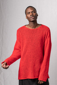 Oversize Pullover_Loose Mohair Alpaca Knit