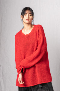 Oversize Pullover_Loose Mohair Alpaca Knit