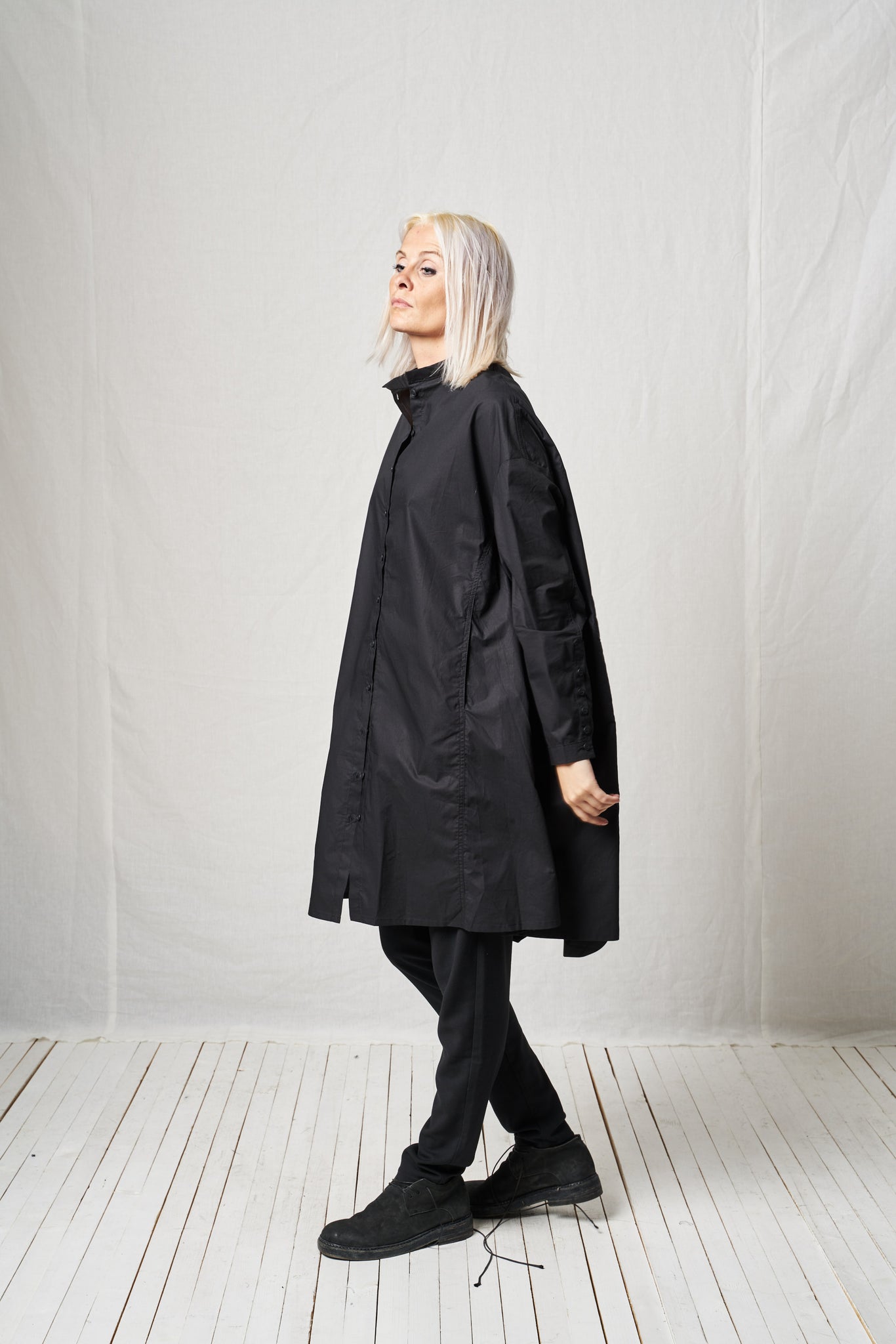 Oversize Shirt_Padded Cotton Poplin