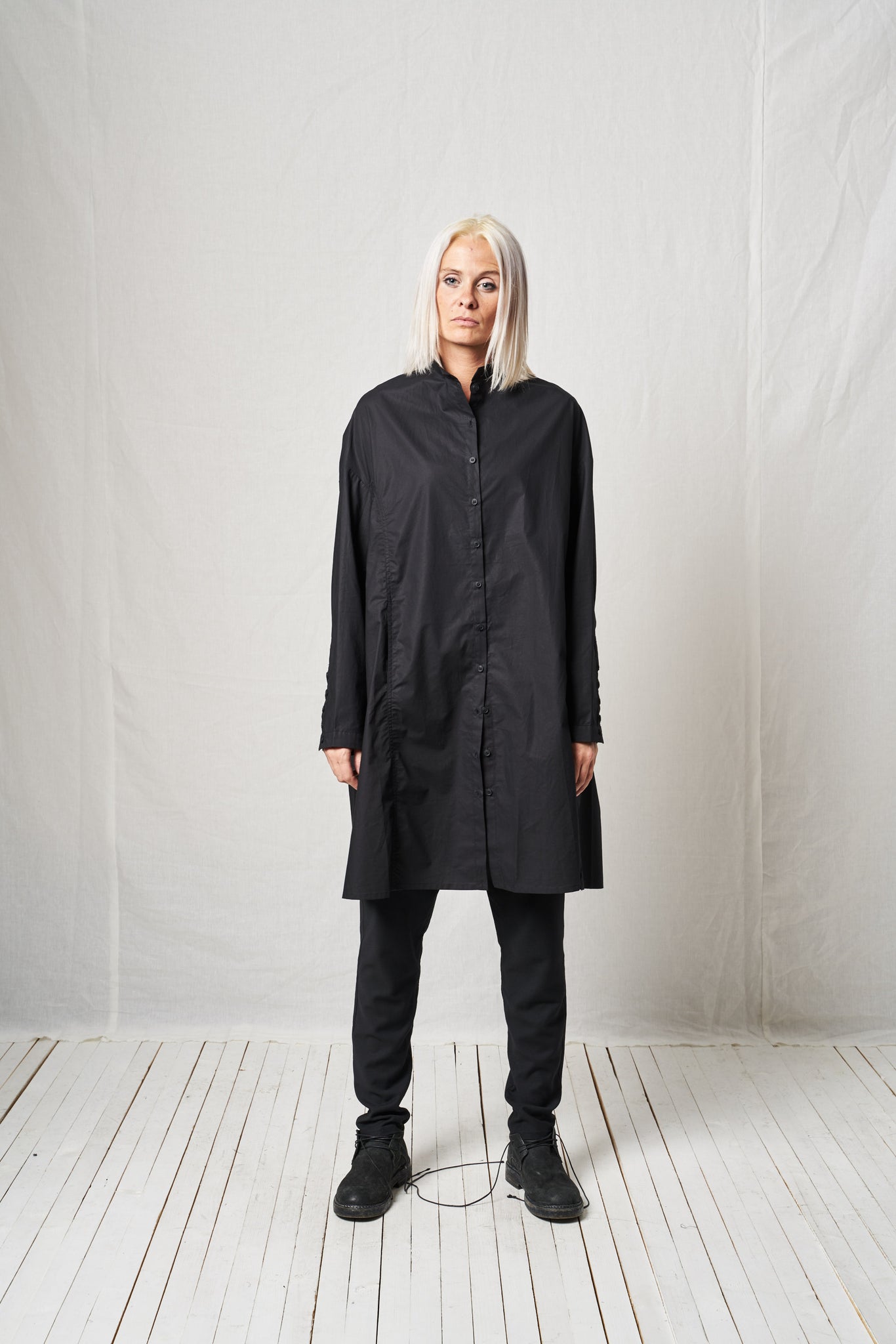 Oversize Shirt_Padded Cotton Poplin