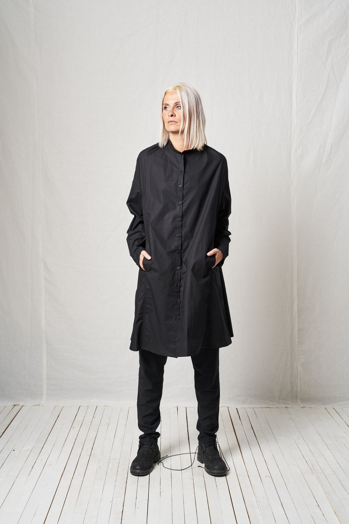 Oversize Shirt_Padded Cotton Poplin
