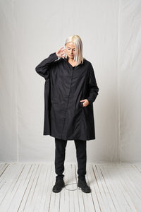 Oversize Shirt_Padded Cotton Poplin