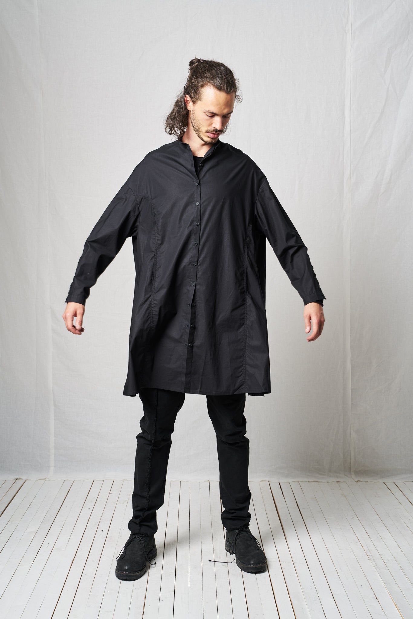 Oversize Shirt_Padded Cotton Poplin