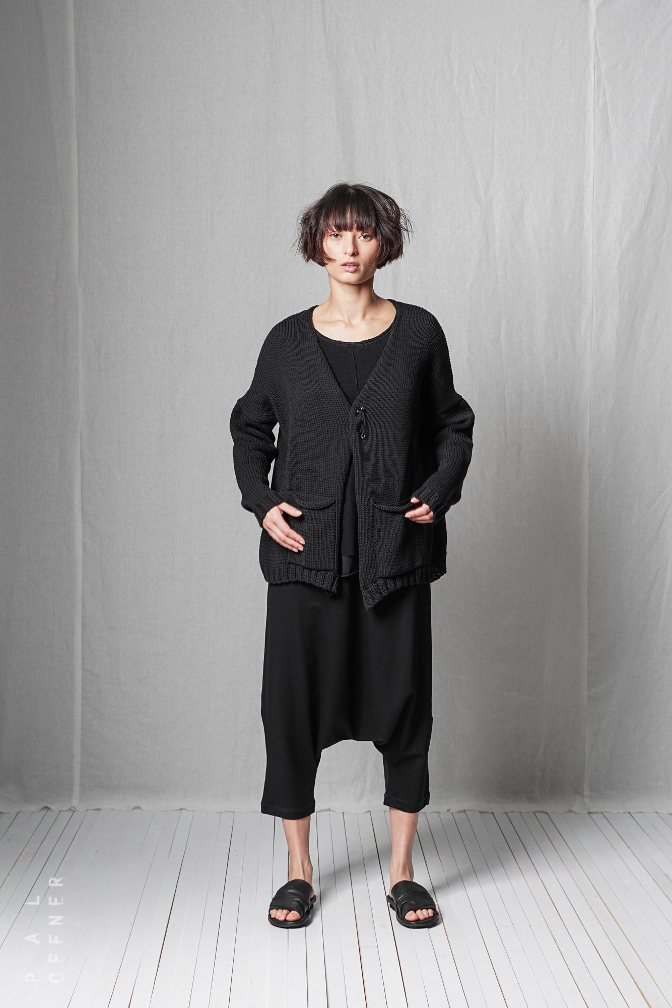 Oversized Cardigan_Mako Cotton Mix Knit