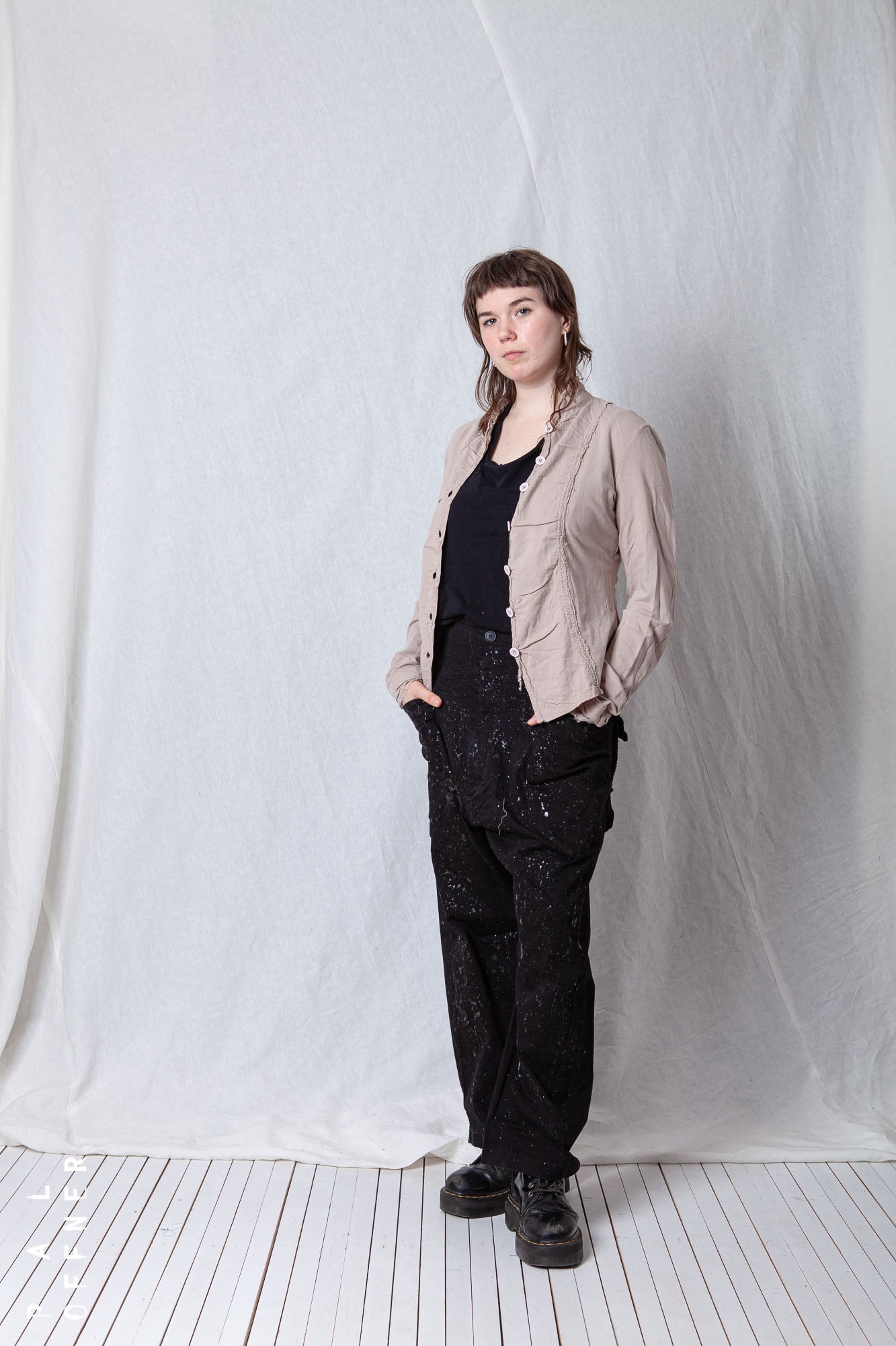 Patched Mini Penguin Jacket_Cotton Sweat