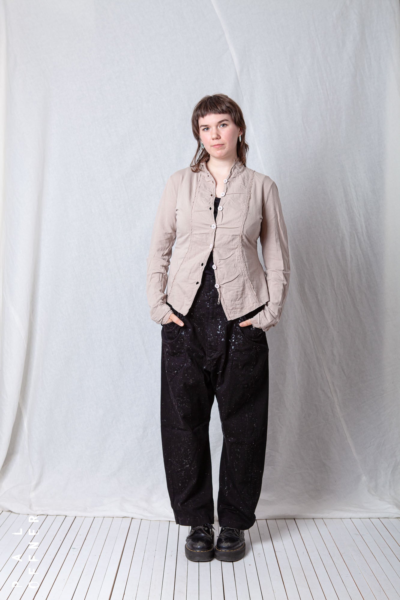 Patched Mini Penguin Jacket_Cotton Sweat