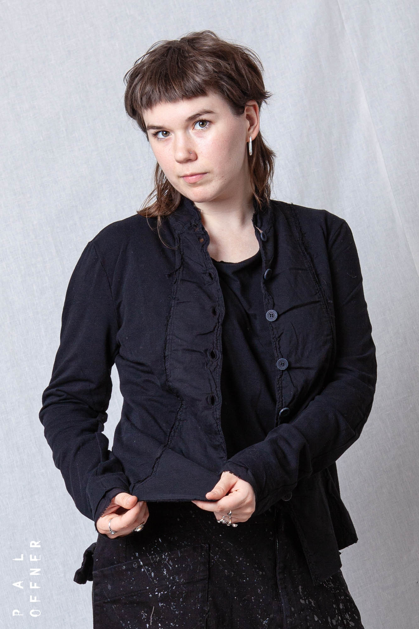 Patched Mini Penguin Jacket_Cotton Sweat