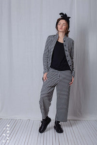 Penguin Coat_Checked Cotton Mix