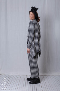 Penguin Coat_Checked Cotton Mix