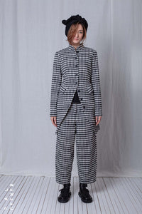 Penguin Coat_Checked Cotton Mix