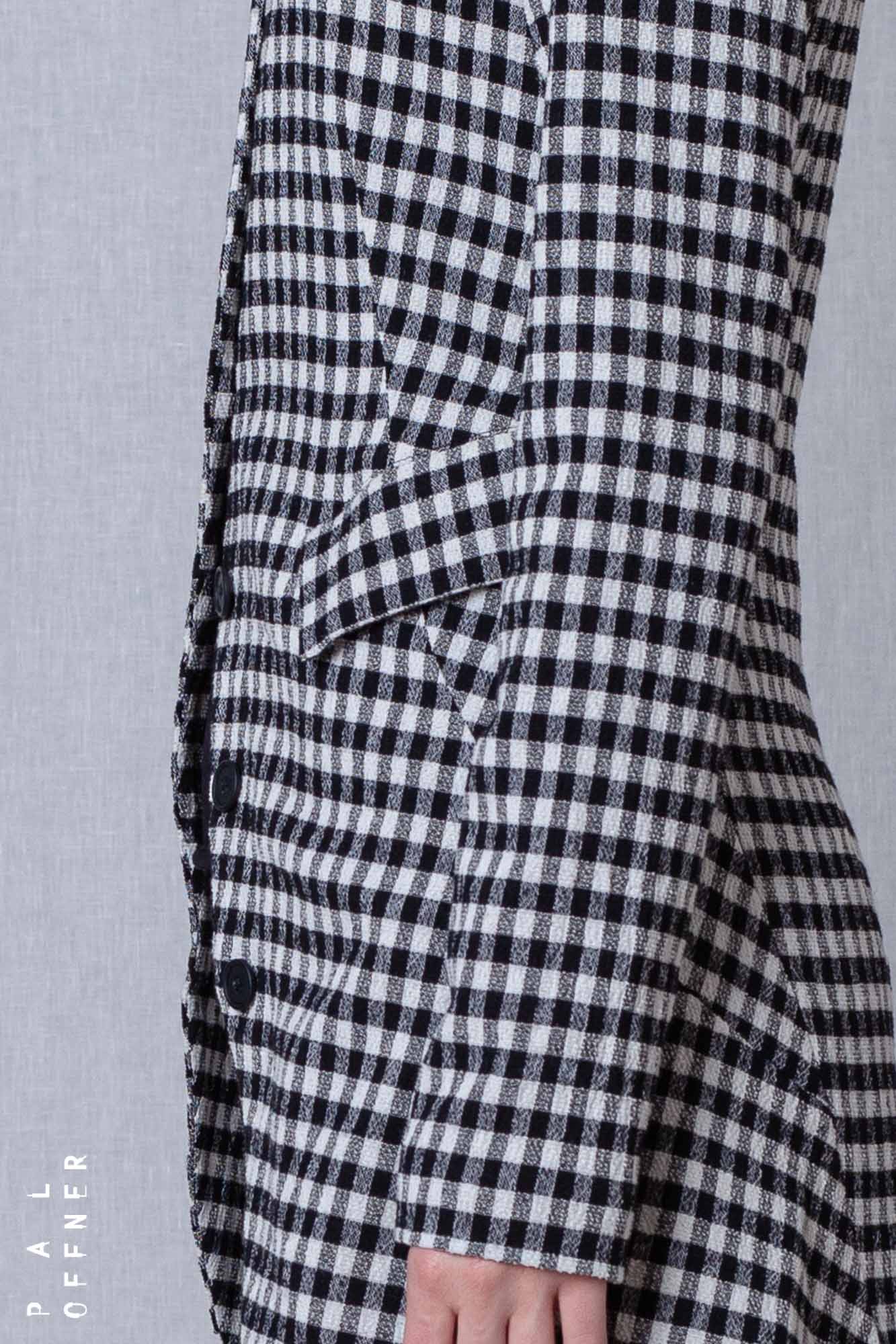 Penguin Coat_Checked Cotton Mix