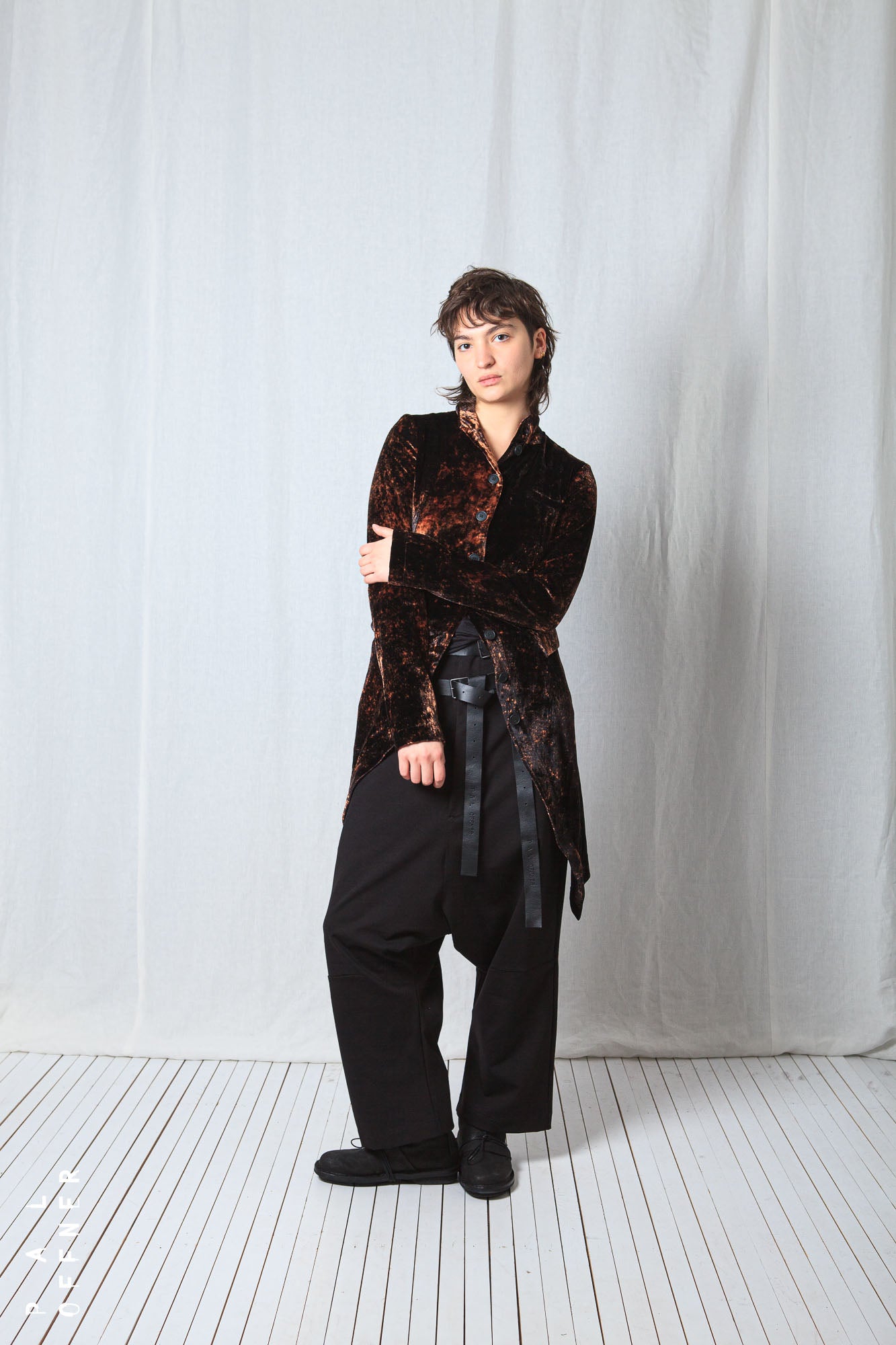 Penguin Coat_Fluid Velvet