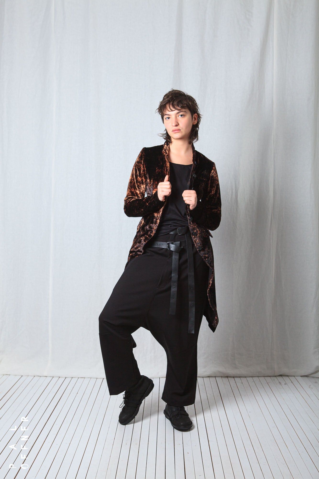 Penguin Coat_Fluid Velvet