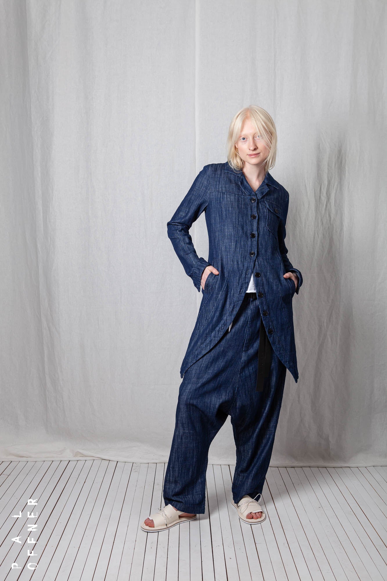 Penguin Coat_Soft Denim