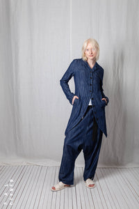 Penguin Coat_Soft Denim
