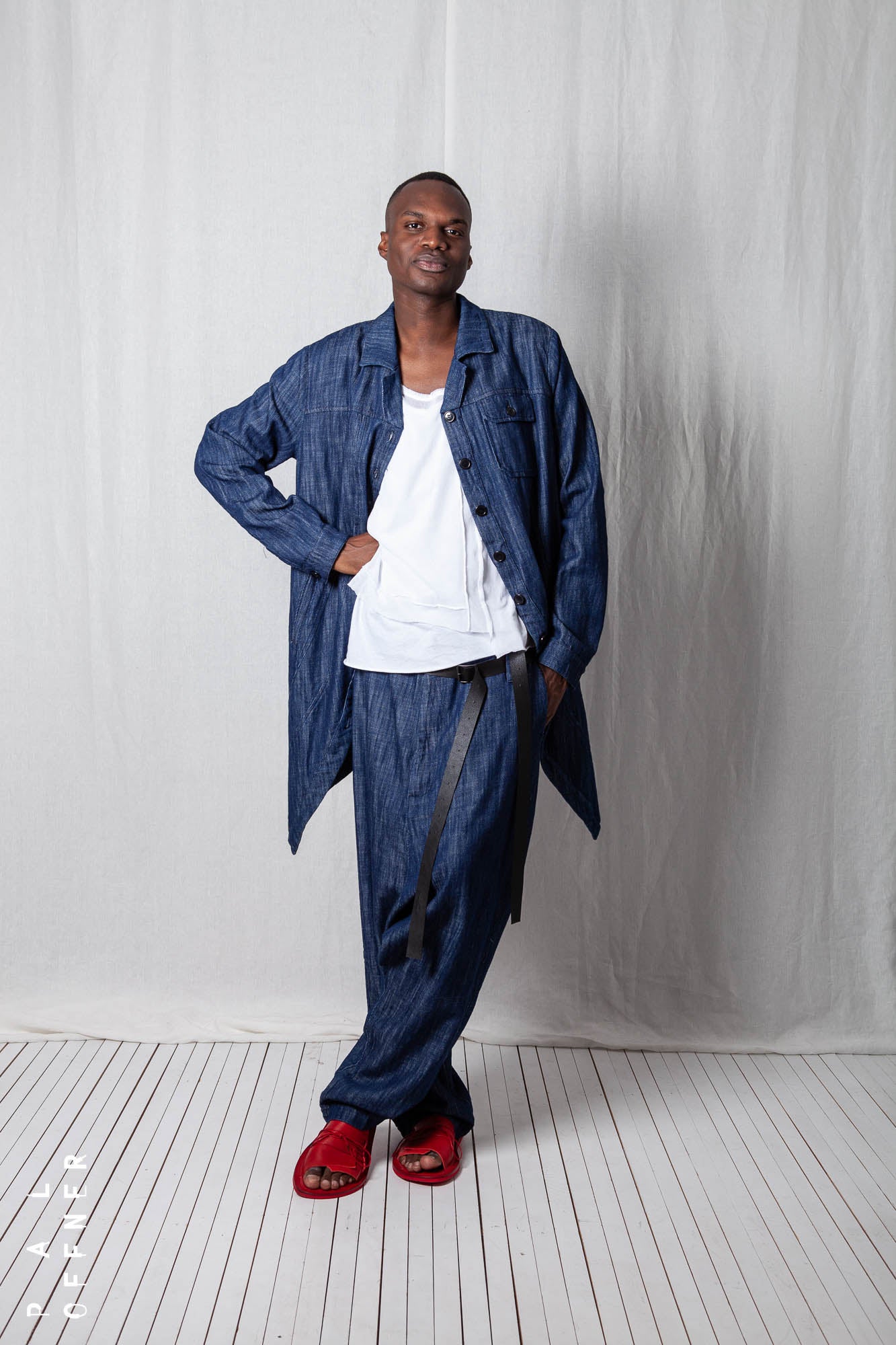 Penguin Coat_Soft Denim