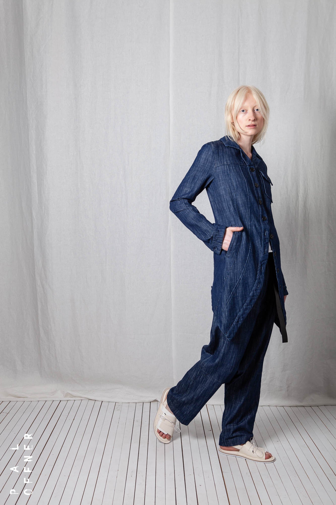Penguin Coat_Soft Denim